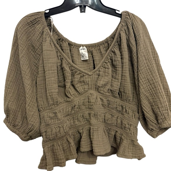 Chic Earth-Toned Blouse by Anko - Picture 2 of 5